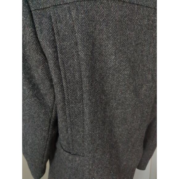 VTG ALORNA Black Wool Blend Double Breated Button Up Fitted Jacket Women size M - Picture 7 of 8